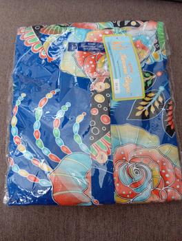 Product Review of Daster 19 pendek lengan 3/4 kencana ungu original lebel biru from Tokopedia customer review 1
