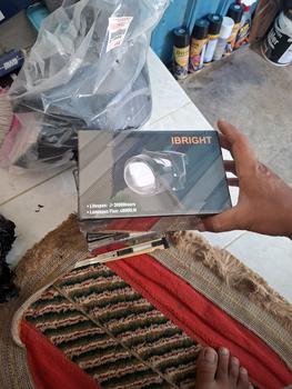 Product Review of IBRIGHT ZE 70 - Projector Biled 2.5inc Blue Lens ibright ze 70 High Low Putih plus kipas pendingin from Tokopedia customer review 0