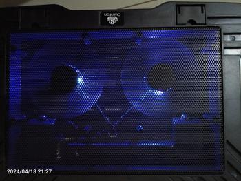 Product Review of kipas laptop cooling pad quinton 2 fan 12cm 15,6inch hitam jaring Computer Cooler pad gaming from Tokopedia customer review 1