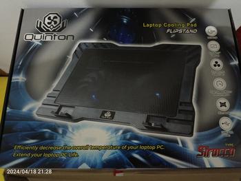 Product Review of kipas laptop cooling pad quinton 2 fan 12cm 15,6inch hitam jaring Computer Cooler pad gaming from Tokopedia customer review 0