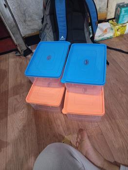 Product Review of SHINPO COMBO 2 Kotak Penyimpanan Makanan Plastik Sorento Storage BPA Free SPO-SIP-309MM from Tokopedia customer review 0