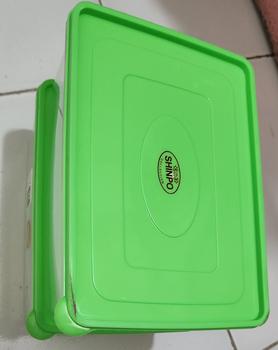 Product Review of SHINPO COMBO 2 Kotak Penyimpanan Makanan Plastik Sorento Storage BPA Free SPO-SIP-309MM from Tokopedia customer review 0