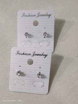 Product Review of Anting Tusuk Titanium Anti Karat Bulat Satu Mata Asli Wanita Silver from Tokopedia customer review 0