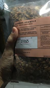 Product Review of Grande granola 500 gr (SEA SALT CARAMEL) from Tokopedia customer review 0