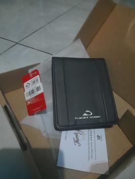 Product Review of Dompet Lipat Pria Planet Ocean Hitam Original - PO02 from Tokopedia customer review 0