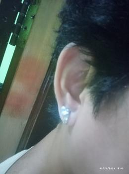 Product Review of Anting Tusuk Titanium Anti Karat Bulat Satu Mata Asli Wanita Silver from Tokopedia customer review 0