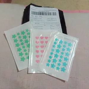 Acne patch bentuk bintang siang malam motif lucu penghilang jerawat warna warni  untuk jerawat isi 28 stiker jerawat
