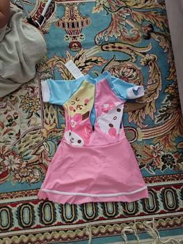 Product Review of Baju Renang Kuromi Sanrio Onepiece Swimsuit Hello Kitty My Melody Anak Cewek Pompompurin Cinnamon Roll Resleting Depan LC543 from Tokopedia customer review 0