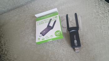 Product Review of AC1300 WiFi USB Adapter Dongle WiFi Dual Band 2.4G/5G 2 Antena USB 3 from Tokopedia customer review 0