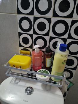 Product Review of Tempelan Dinding Super Kuat Hook Rak Sudut Tempelan Kait Rak Gantung from Tokopedia customer review 0