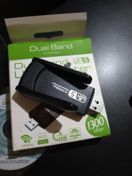Product Review of AC1300 WiFi USB Adapter Dongle WiFi Dual Band 2.4G/5G 2 Antena USB 3 from Tokopedia customer review 0