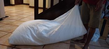 Product Review of BEANBAG WATERPROFF Triangle Size Large Plus ISI | bean bag waterproof sofa from Tokopedia customer review 2