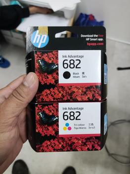 Product Review of HP Tinta Printer Original 682 Black Ink Advantage Cartridge (3YM77AA) from Tokopedia customer review 0