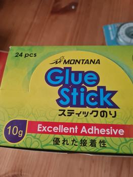 Product Review of MONTANA Glue Stick Lem Batang 10g 24 Pcs Strong Adhesive Perekat Serbaguna GS-10/Box from Tokopedia customer review 0