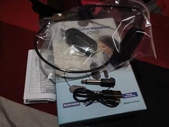 Product Review of Mic Wireless 2.4G Microphone Bando Call Center Rechargeable from Tokopedia customer review 0