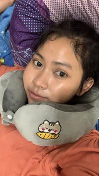 Product Review of ngasoh.id Bantal Leher Traveling Lucu Bantal Perjalanan Study Tour Bahan Halus Sandaran Kepala Mobil Pesawat Dewasa Bed from Tokopedia customer review 0