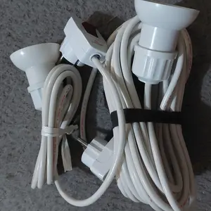 Fitting Lampu Gantung Jumbo Set Steker ON / OFF Kabel 1/2/3/4/5/6/7/8/9/10 M