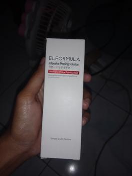 Product Review of [READY STOCK] ELFORMULA Intensive Peeling Solution - Serum Exfoliating Dark Spot Eksfoliasi Wajah Berminyak Mencerahkan Kusam dan Mengangkat Sel Kulit Mati dan Kotoran Exfoliasi from Tokopedia customer review 0