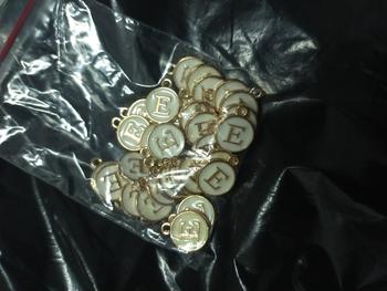 Product Review of Charm Enamel Huruf Alphabet Alfabet Bandul Korea Pendant Liontin from Tokopedia customer review 0
