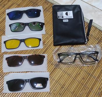 Product Review of Kacamata pria wanita klip on clip on 2201 2215 2218 2256 free 5 lensa from Tokopedia customer review 0