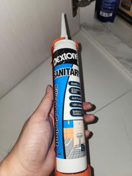 Product Review of SILICONE SEALANT DEXTONE SANITARY ANTI JAMUR (ACETIC) / LEM SEALANT KHUSUS AREA BASAH from Tokopedia customer review 0