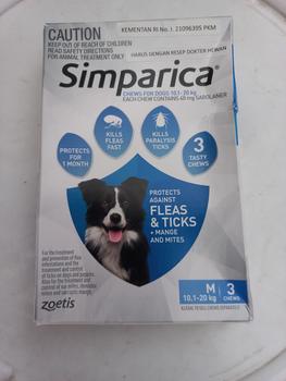 Product Review of SIMPARICA 1 Tablet - Obat Kutu Kunyah Untuk Anjing from Tokopedia customer review 0