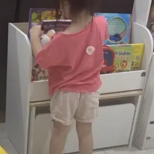 PIRA KIDS - DASAMI SU Rak Buku dan Meja Belajar Anak dengan Tempat Penyimpanan