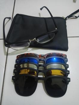 Product Review of Kacamata pria wanita klip on clip on 2201 2215 2218 2256 free 5 lensa from Tokopedia customer review 1