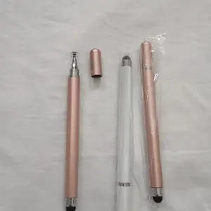 xqxm Stylus Pen Tablet/ Handphone 2in1 Layar Sentuh Kapasitif Mikrofiber Universal Hitam Biru Hijau Merah Muda Kuning Putih Menggambar dan Menulis Pena Ungu Ponsel