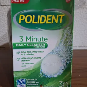 POLIDENT CLEANSER 3 MINUTE DENTURE CLEANSER 30 TABLET