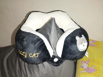 Product Review of ngasoh.id Bantal Leher Traveling Lucu Bantal Perjalanan Study Tour Bahan Halus Sandaran Kepala Mobil Pesawat Dewasa Bed from Tokopedia customer review 1