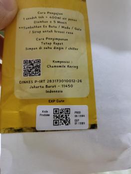 Product Review of Pure Chamomile on Tea Bags [Premium] Tisane Chamomile Relaxation Sleep Herbal from Tokopedia customer review 0