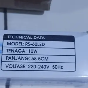 Lampu LED Celup Aquarium Aquascape 2 Baris LED Tahan Air T4 20-60 cm Best Seller Hemat Energi