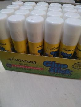 Product Review of MONTANA Glue Stick Lem Batang 10g 24 Pcs Strong Adhesive Perekat Serbaguna GS-10/Box from Tokopedia customer review 0