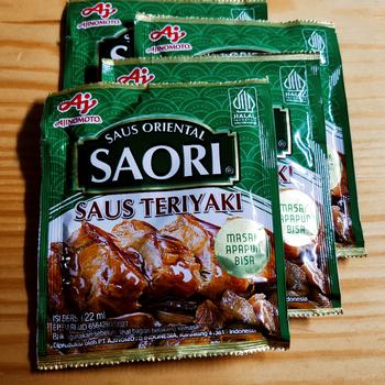 Product Review of SAORI® Saus Teriyaki Oriental Sachet 22ml (4 pcs) from Tokopedia customer review 0