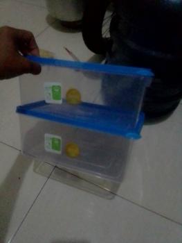 Product Review of SHINPO COMBO 2 Kotak Penyimpanan Makanan Plastik Sorento Storage BPA Free SPO-SIP-309MM from Tokopedia customer review 0
