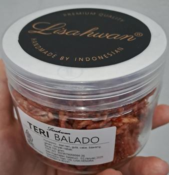 Product Review of TERI BALADO LISAHWAN. Bumbu balado lebih medok. from Tokopedia customer review 0
