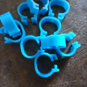 Light Blue 1 Pc Ring Klip Kaki Burung Dara Merpati Ayam Bebek D 8mm Bird Pigeon Foot Ring Laser Lettering - SKU 2.007.0310 - 03809 Light Blue