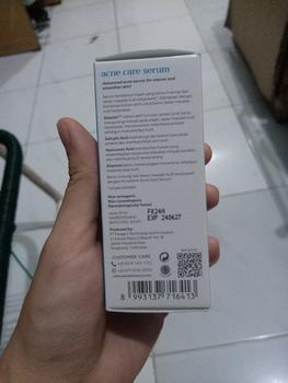 Product Review of WARDAH 5% Azeclair + Salicylic Acid serum Acnederm Acne Care 15 ml - Serum dengan Tea Tree Oil - Serum Jerawat dan Mencerahkan Kulit - Menyamarkan Noda Bekas, Mengurangi Minyak Berlebih - Skincare from Tokopedia customer review 1