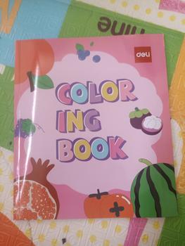 Product Review of DELI Colouring Book Children / Buku Mewarnai Anak Balita Gambar Buah Hewan Kreatifitas Anak from Tokopedia customer review 1