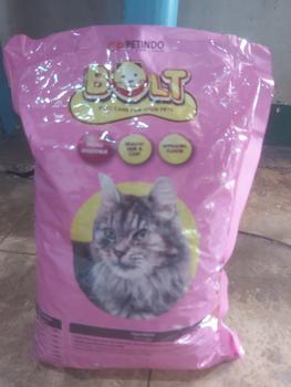 Product Review of Makanan Kucing Bolt Repack 800GR Murah Tuna Cat Food MURAH !!! from Tokopedia customer review 0