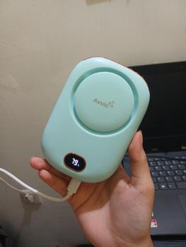 Product Review of Avvic Kipas Angin Mini Portable AVVIC DQ203 ICE BLUE dengan Baterai Rechargeable dan Display Digital from Tokopedia customer review 0