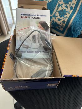 Product Review of Mic Wireless 2.4G Microphone Bando Call Center Rechargeable from Tokopedia customer review 0