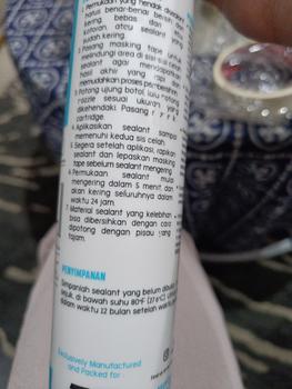 Product Review of Silicone Sealant Krissil Neutral Silicone Sealant Lem Kaca from Tokopedia customer review 3