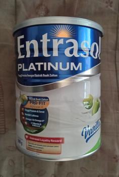 Product Review of ENTRASOL PLATINUM VANILLA 800 G from Tokopedia customer review 1
