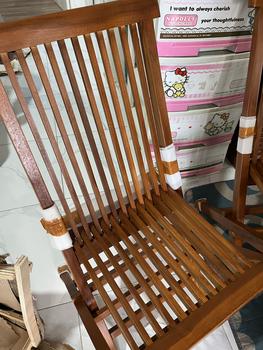 Product Review of Kursi Lipat Kayu Jati ASLI Cafe GARDEN Minimalis - Kursi Lipat Teras from Tokopedia customer review 1