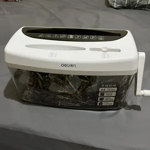 Deli Paper Shredder Penghancur Kertas Manual A4 Uk 4 Liter 9935