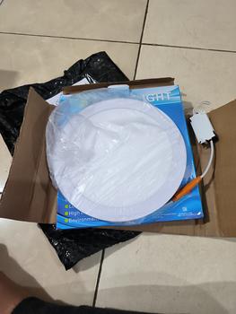 Product Review of DOWNLIGHT LED BULAT RATA PLAFON 3W 6W 12W 18W CAHAYA PUTIH/KUNING- 3000K/6500K LAMPU PLAFON BULAT from Tokopedia customer review 0