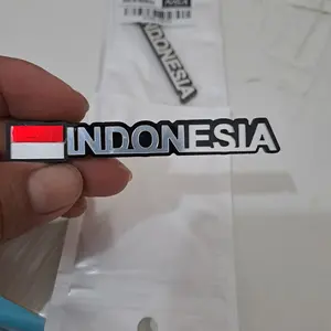 NSA Emblem INDONESIA Tulisan 3D Logo Indonesia Stiker Timbul INDONESIA Aksesoris Motor Mobil Car