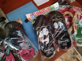 Product Review of Swallow Sandal Jepit Emoji - Sendal Karet Dewasa Wanita Pria Anti Selip from Tokopedia customer review 0